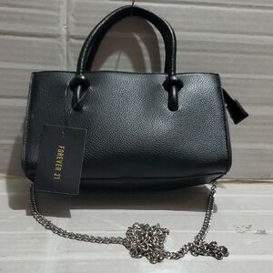 Forever 21 Elegant Chain Black Shoulder Bag